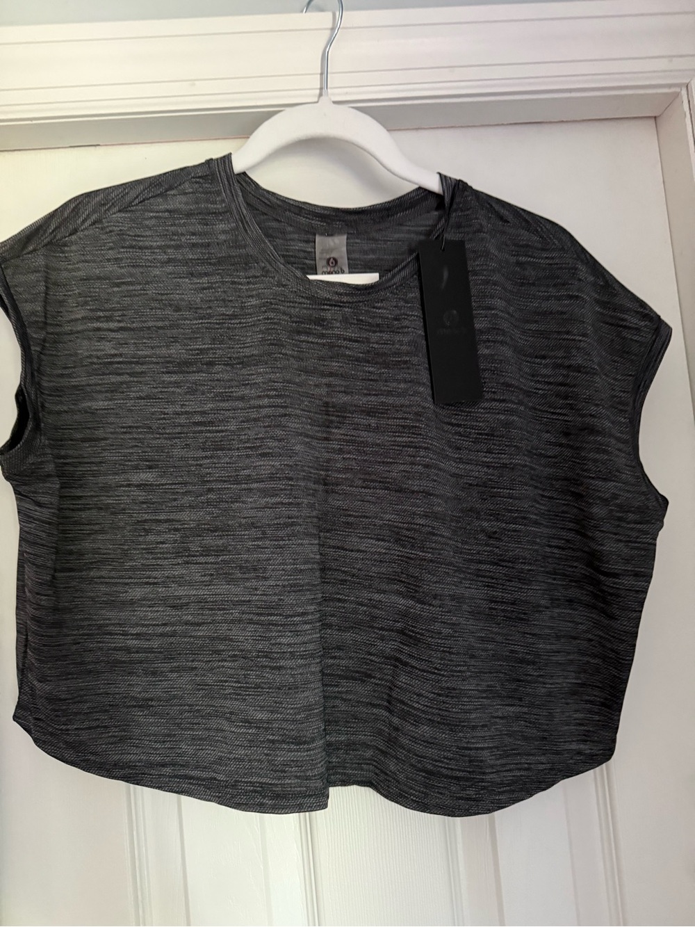 Mono B Heathered Charcoal Muscle Tee